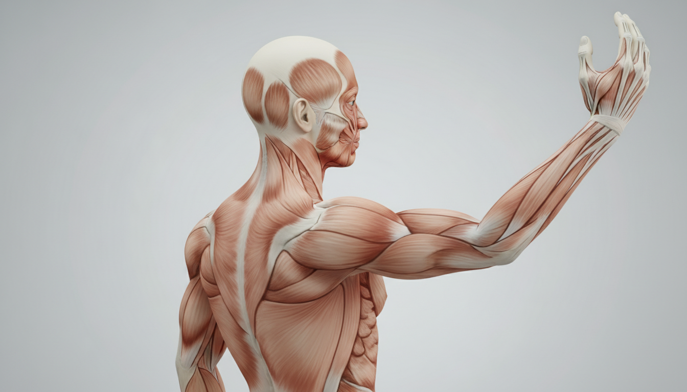 Healthy shoulder in motion